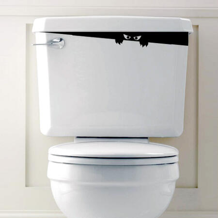 Wallsticker Mostro nel WC Bagno - Adesivo Muro