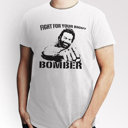 T-Shirt Bud Spencer BOMBER - Fight for your right - Maglietta
