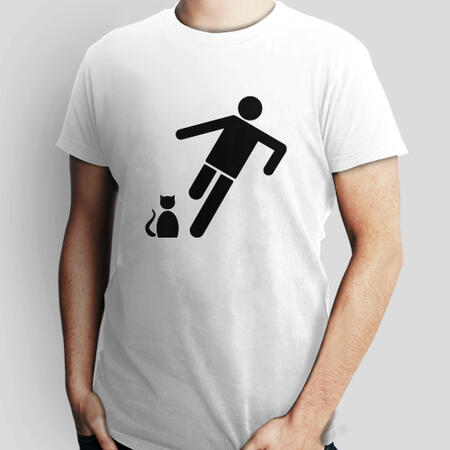 T-shirt - Calcio al Gatto - Maglietta divertente - Calcio