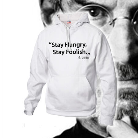 Felpa Stay Hungry Stay Foolish Steve Jobs