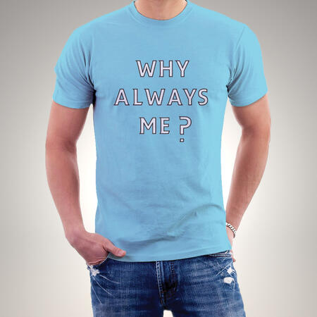 Balotelli "why always me?" T-SHIRT - Mario Manchester - Calcio