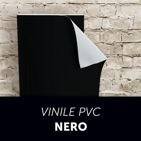 Adesivo Vinile PVC - Nero - Altezza Fissa 61/122 cm