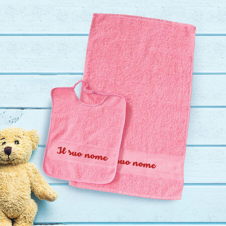 Kit asilo con nome personalizzato - Bambina