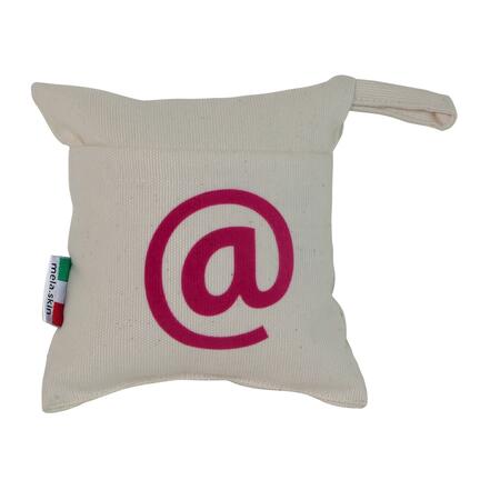 Mini Cuscino @INTERNET Bianco/Rosa - Mela.Skin Pillow