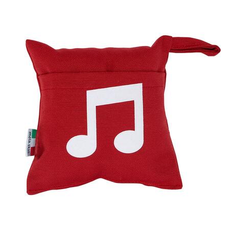 Mini Cuscino Nota Musicale Rosso/Bianco - Mela.Skin Pillow