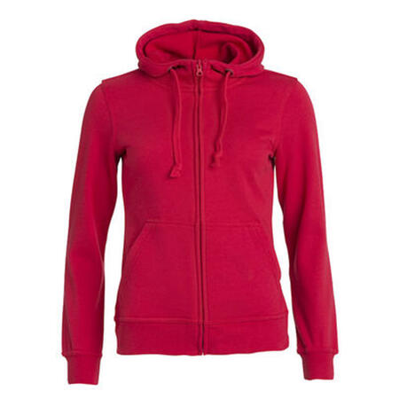 BASIC HOODY FULL ZIP LADY ROSSO XS