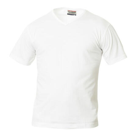 CLIQUE FASHION-T SCOLLO A V BIANCO 4XL