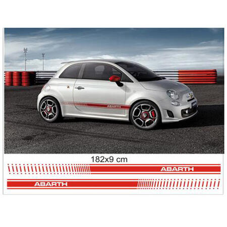 Strisce Adesive Laterali Abarth (coppia) - FIAT 500 e Punto