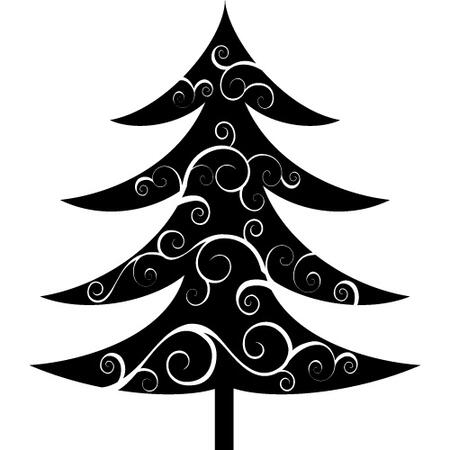 Adesivo Albero di Natale 4 40x50cm
