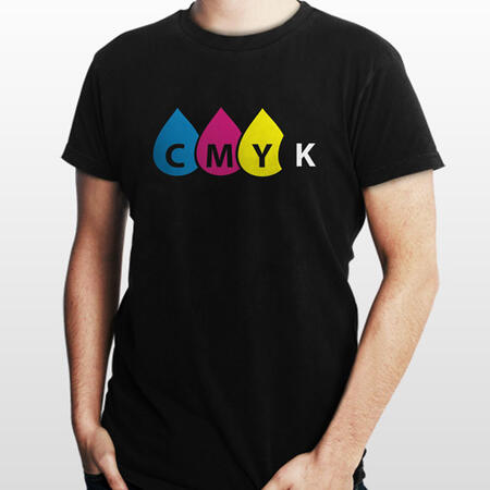 T-shirt Grafica Colori CMYK DESIGN